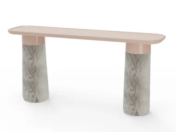 POPPY - Rectangular Estremoz marble console table by Mambo Unlimited Ideas - view 2